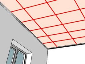 Укладка ламината на потолок