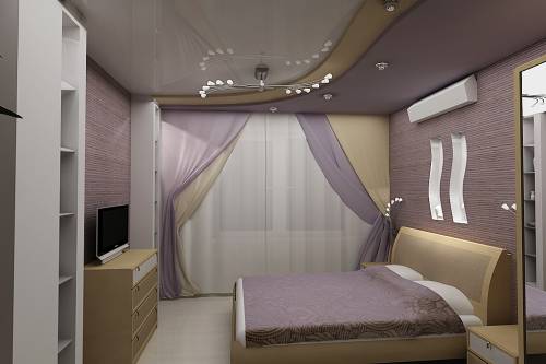 Дизайн спальни маленького размера