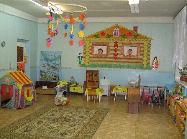  дизайн стенок в детском саду