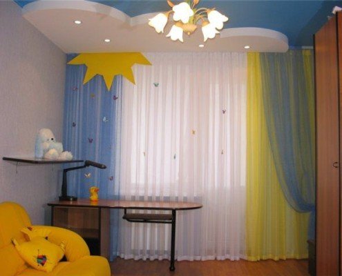 Дизайн штор для детской комнаты