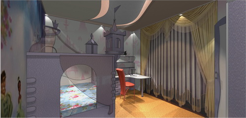 дизайн проект детской комнаты для девченки